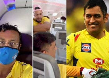 Dhoni left the Business Class 4 seat for Zhan