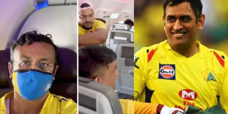 Dhoni left the Business Class 4 seat for Zhan