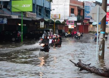 The floods brought disaster