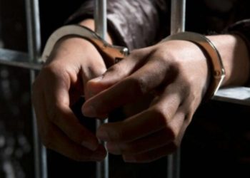 The father-in-law was arrested with a knife