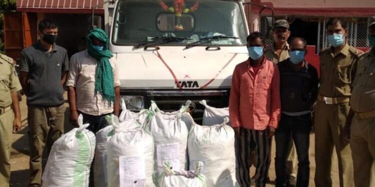 275 kg of smuggled cannabis seized from mini-truck; 4 arrested