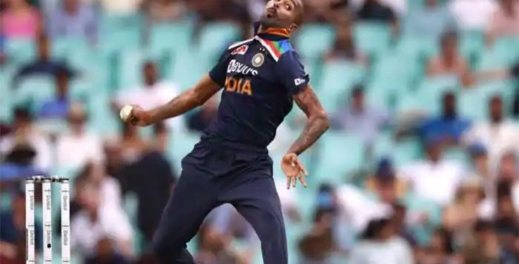 A year later, Pandya bowled