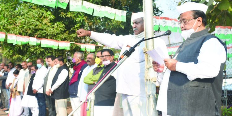 The 139th founding day of the Congress is celebrated