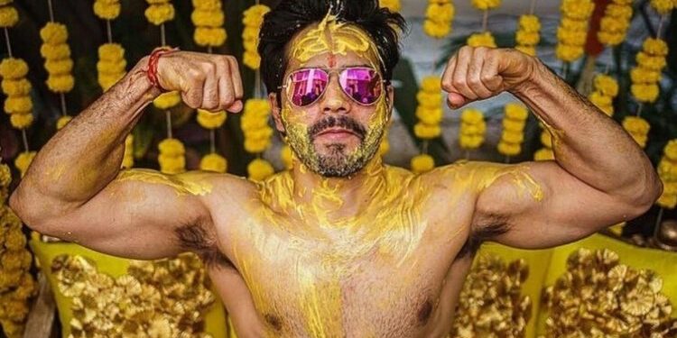 Barun Dhawan shared a photo of his yellow festival after the wedding