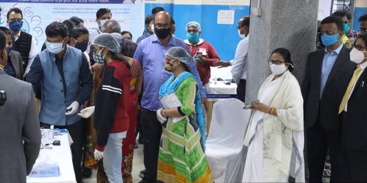 The Chief Minister stood in line with the people to get the ‘Health Companion’ card