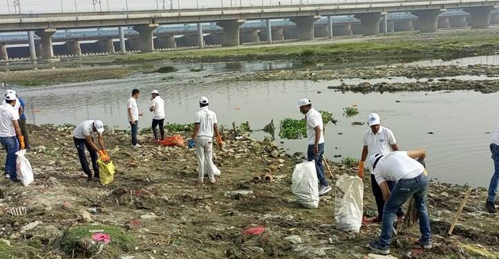 ଯମୁନା ସଫେଇ କାର୍ଯ୍ୟ ଆରମ୍ଭ କଲା ବିଜେପି